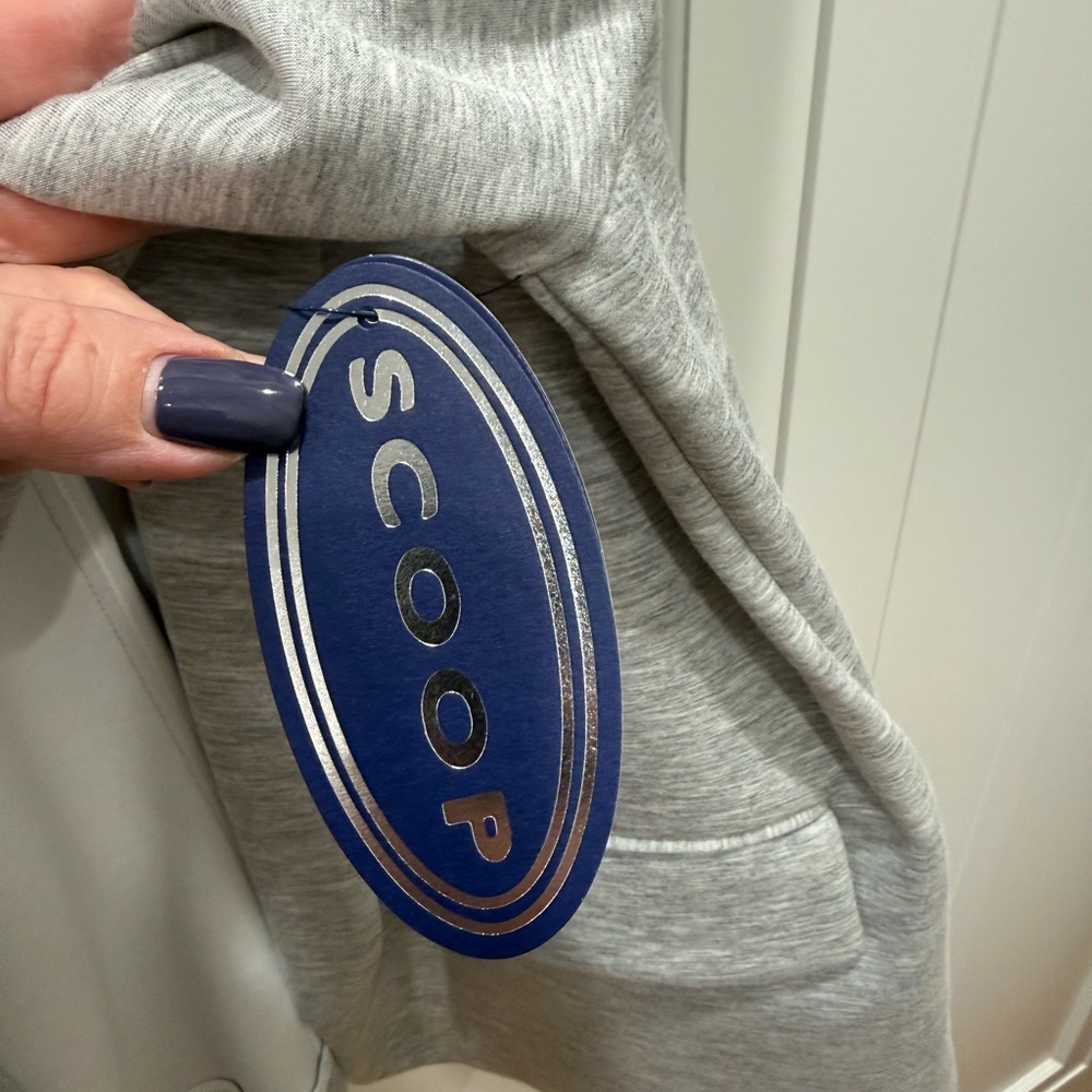 NWT Scoop Gray Knit Scrunch Sleeve Jacket, XL - Picture 10 of 14